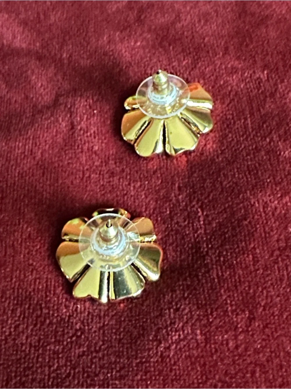 Vintage Kate Spade Gold-Plated Turquoise Flower Stud Earrings Never Use